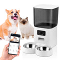 Threes Tree Smart Automatic Cat Feeder with HD Camera - 5L Capacity & Remote APP Control for Two Pets